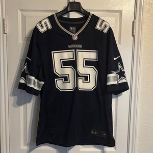 Cowboys NFL Players On Field Jersey #55 Navy and silver
